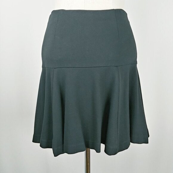 Lauren Ralph Lauren Ponte Knit Short Trumpet Skirt 6‎ Black Classic Office - Picture 4 of 7